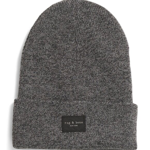 NEW Rag and Bone New York Gray Knit Beanie Hat Unisex - Picture 3 of 6